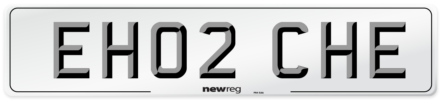 EH02 CHE Number Plate from New Reg